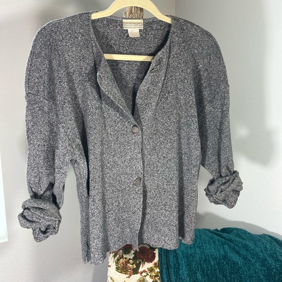 Grey Coldwater Creek Slouchy Cardigan - Picture 5 of 8